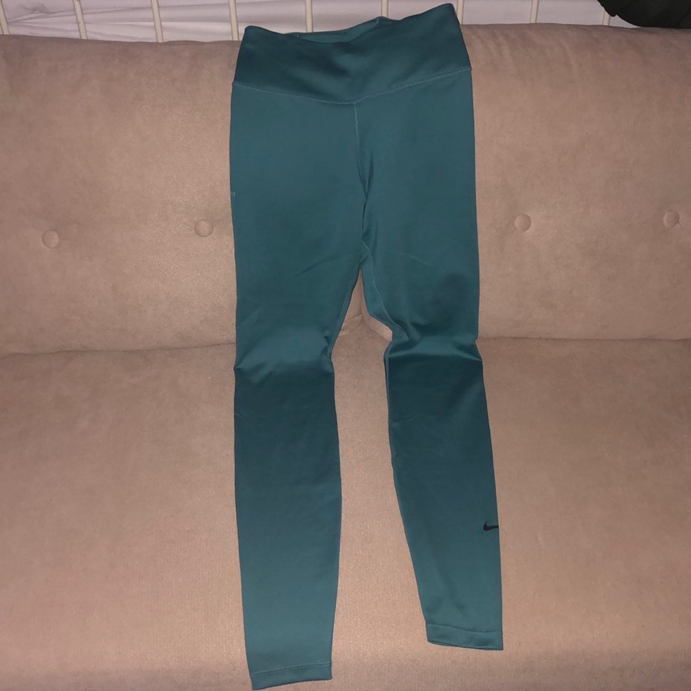 TEAL NIKE FULL LENGTH HIGH WAIST LEGGINGS W POCKET